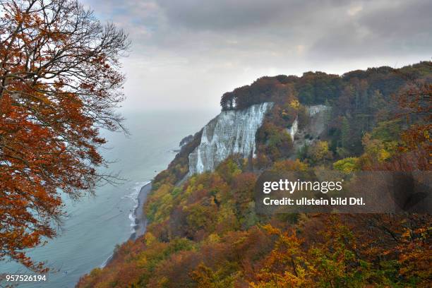 Koenigsstuhl-Sicht, Kleine Stubbenkammer, Kreidefelsen, Jasmund, Ruegen, Mecklenburg-Vorpommern, Deutschland