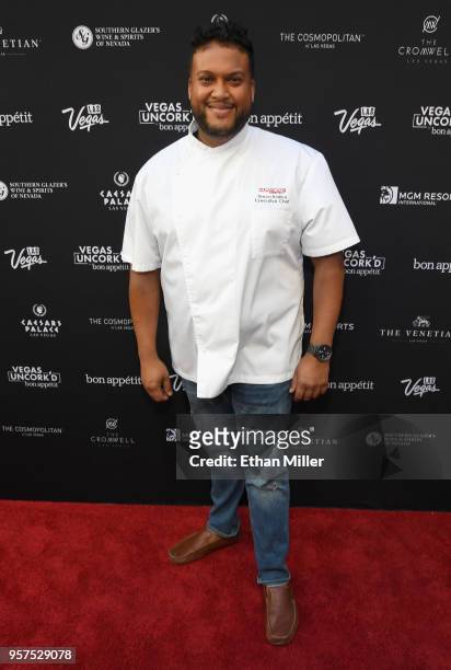 Sugarcane executive chef Timon Balloo attends the 12th annual Vegas Uncork'd by Bon Appetit Grand Tasting event presented by the Las Vegas Convention...