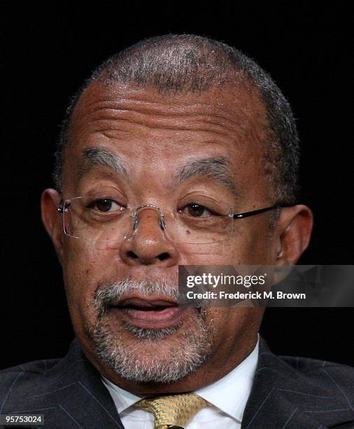 Dr. Henry Louis Gates, Jr., of the television show "Faces of America with Henry Louis Gates" speaks during the PBS portion of the 2010 Television...