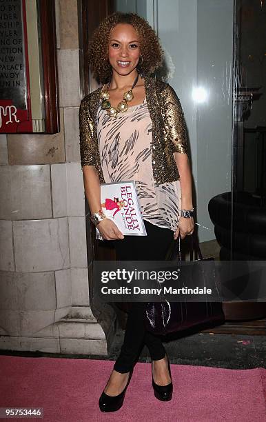 Angela griffin attends the Gala Performance of Legally Blonde at The Savoy Theatre on January 13, 2010 in London, England.