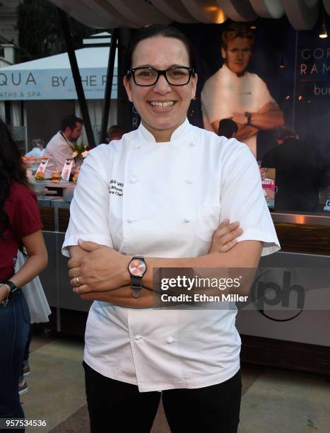 Gordon Ramsay's U.S. Restaurants executive chef Christina Wilson attends the 12th annual Vegas Uncork'd by Bon Appetit Grand Tasting event presented...