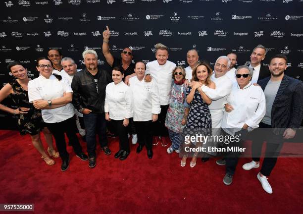 Las Vegas Convention and Visitors Authority Chief Marketing Officer Cathy Tull, Gordon Ramsay's U.S. Restaurants executive chef Christina Wilson,...