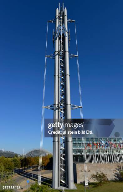 Messeturm, Neue Messe, Leipzig, Sachsen, Deutschland