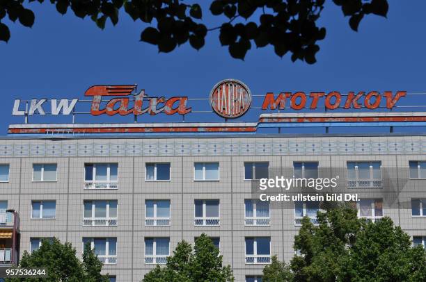 Werbung, Tatra, Karl_Marx_Allee, Mitte, Berlin, Deutschland