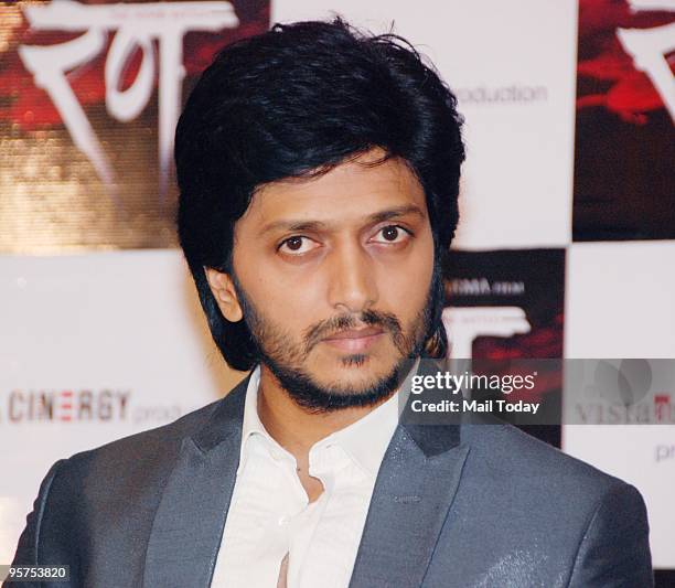Actor Ritesh deshmukh at a press conference for the film Rann in Mumbai on January 12, 2010.