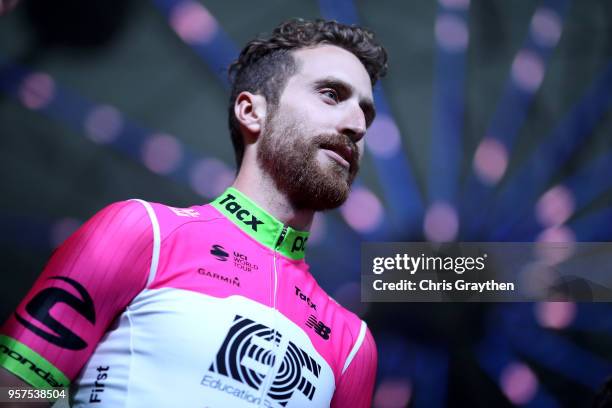 Taylor Phinney of the United States and Team EF Education First - Drapac P/B Cannondale attends the team presentation for the 13th annual Amgen Tour...