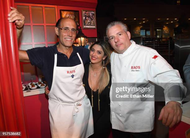 Rao's co-owner Frank Pellegrino Jr., Rao's General Manager Marie Tabet and Rao's executive chef Dino Gatto attend the 12th annual Vegas Uncork'd by...