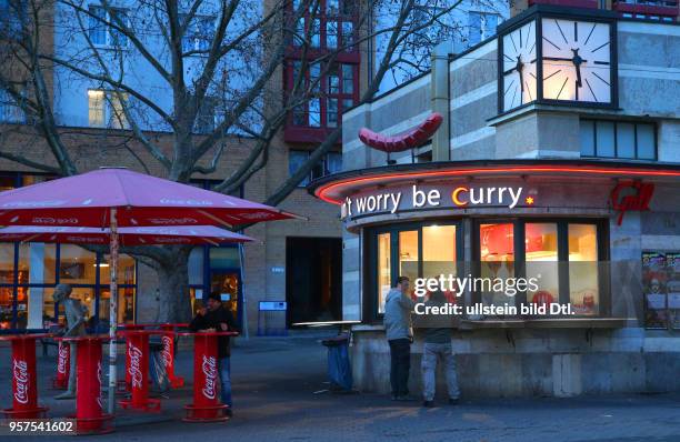 Halle Saale Don`t worry be Curry Imbiss Imbissbude Curry Wurst Stand am Urania