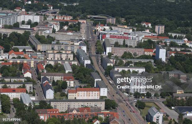 Stadtansicht Ansicht Luftbild Luftaufnahme Dessau Dessau-Roßlau Askanische Straße Altener Straße