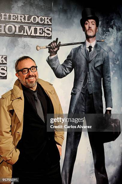 Spanish director Alex de la Iglesia attends "Sherlock Holmes" premiere at Kinepolis cinema on January 13, 2010 in Madrid, Spain.