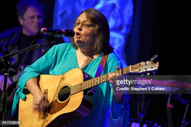 Dale Ann Bradley performs during the 2018 Kentucky Music Hall Of Fame Induction Ceremony at Renfro Valley Entertainment Center on May 11, 2018 in Mt...