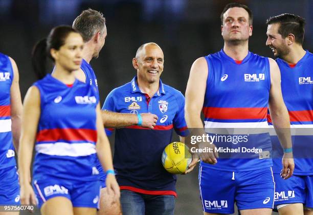 Bulldogs legend Tony Liberatore is seen at a corporate match before the round eight AFL match between the Western Bulldogs and the Brisbane Lions at...
