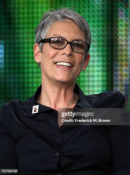 Actress/narrator Jamie Lee Curtis of the film ''Dirt! The Movie'' speaks during the PBS portion of the 2010 Television Critics Association Press Tour...