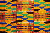 African colored pattern fabric background