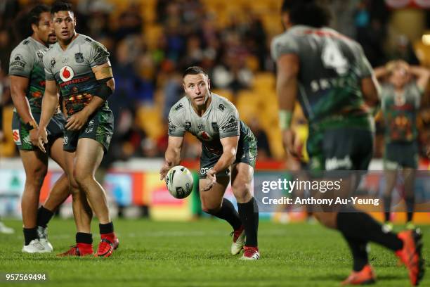 Blake Green of the Warriors in action during the round 10 NRL match between the New Zealand Warriors and the Sydney Roosters at Mt Smart Stadium on...