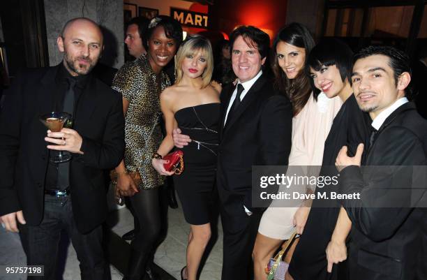 Dancers Paolo Pecoraro, Aicha Mckenzie, MariaTeresa Corsi, director Rob Marshall, Roberta Mastromichele, Ilaria Cavola, Gianluca Frezzatoposes with...