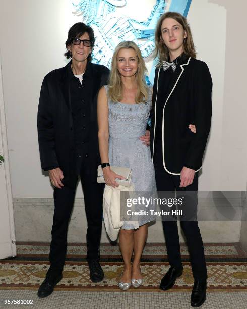 Ric Ocasek, Paulina Porzikova, and Oliver Ocasek attend the first annual Art Students League Of NY [STartUP] Gala at Art Students League on May 11,...