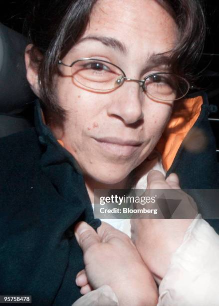 Nancy Kissel, imprisoned for life for murdering her Merrill Lynch & Co. Banker husband, arrives at the Court of Final Appeal in a police van in Hong...