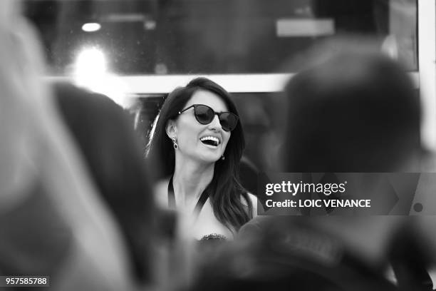 Spanish actress Penelope Cruz poses on May 9, 2018 during a photocall for the film "Todos Lo Saben " at the 71st edition of the Cannes Film Festival...