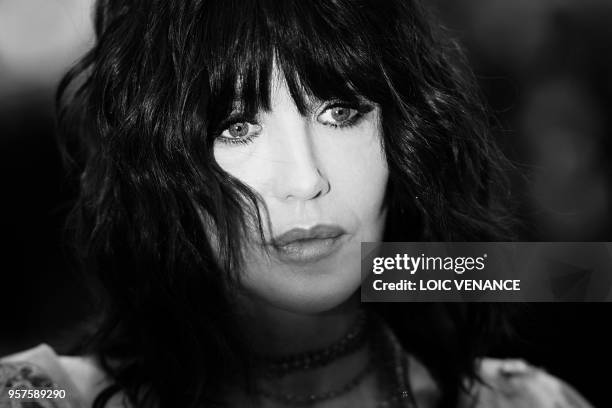 French actress Isabelle Adjani poses as she arrives on May 8, 2018 for the screening of the film "Todos Lo Saben " and the opening ceremony of the...