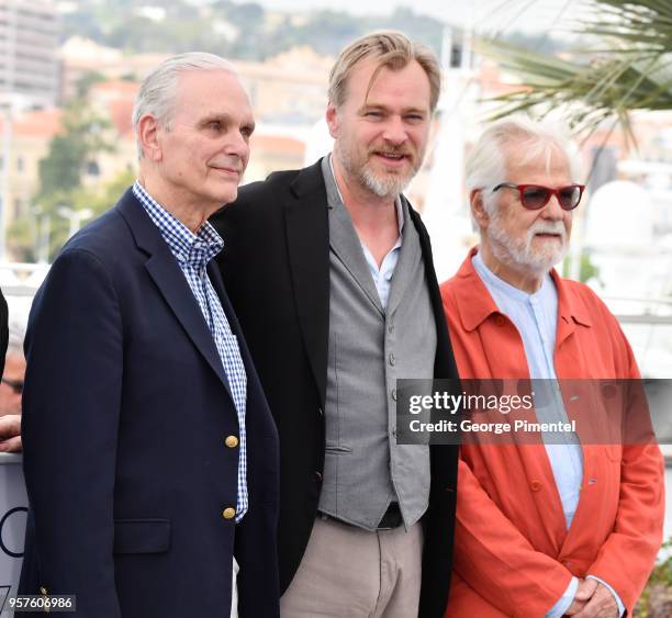 Actor Keir Dullea, director Christopher Nolan and Stanley Kubrick's producing partner and brother-in-law Jan Harlan attend the world premiere of a...