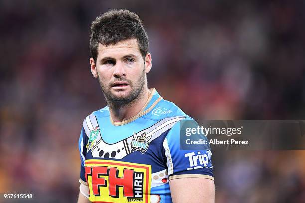 Anthony Don of the Titans looks on during the round ten NRL match between the Melbourne Storm and the Gold Coast Titans at Suncorp Stadium on May 12,...