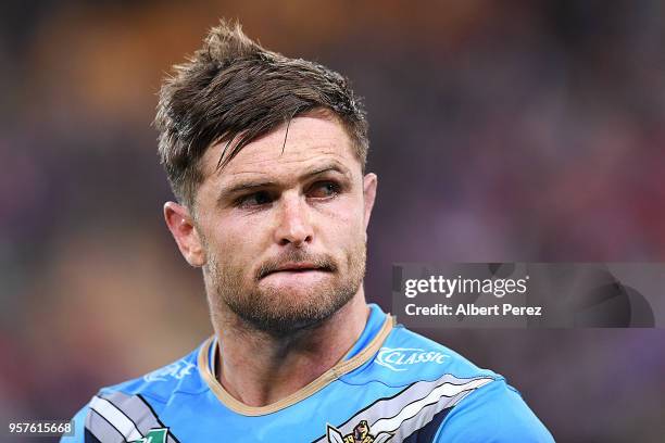 Mitch Rein of the Titans looks on during the round ten NRL match between the Melbourne Storm and the Gold Coast Titans at Suncorp Stadium on May 12,...