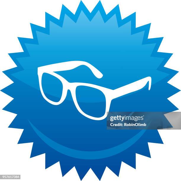 eyeglasses emblem - horn rimmed glasses stock illustrations stock illustrations