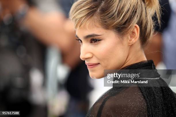 Sofia Boutella attends the photocall for the "Farenheit 451" during the 71st annual Cannes Film Festival at Palais des Festivals on May 12, 2018 in...