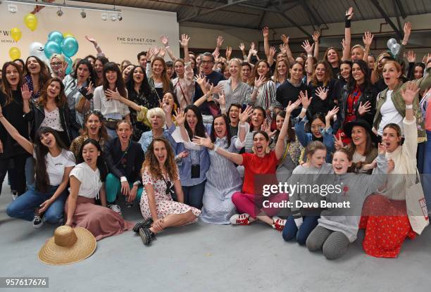 Designers and volunteers including Zara Martin, Eugenie Niarchos, Tiphaine de Lussy, Charlotte Dellal, Alex Eagle, Brita Fernandez Schmidt, Hikari...