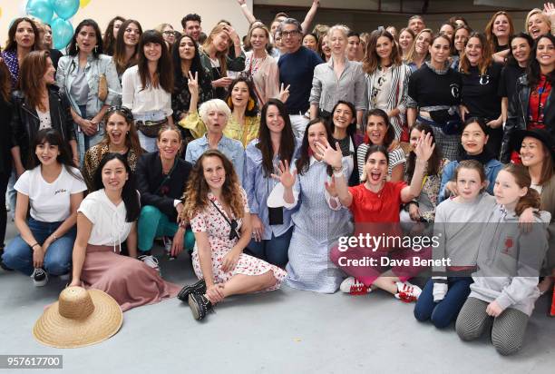 Designers and volunteers including Zara Martin, Eugenie Niarchos, Tiphaine de Lussy, Charlotte Dellal, Alex Eagle, Brita Fernandez Schmidt, Hikari...