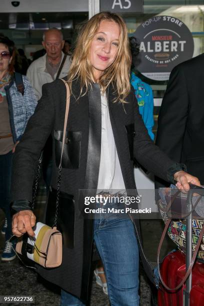 Actress Ludivine Sagnier is seen during the 71st annual Cannes Film Festival at Nice Airport on May 12, 2018 in Nice, France.