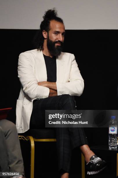 Omar Nour attends 'Beyond the Raging Sea - Film Screening And Panel Conference' at Palais des Festivals on May 12, 2018 in Cannes, France. In this...