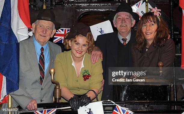 Sally Lindsay and members of the Women's Royal Voluntary Service, Rob Patterson , Bill Rochards and Veronica Payne during the launch of the National...