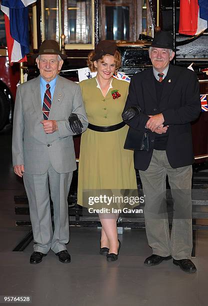 Sally Lindsay and members of the Women's Royal Voluntary Service, Rob Patterson and Bill Rochards during the launch of the National Lottery Awards...