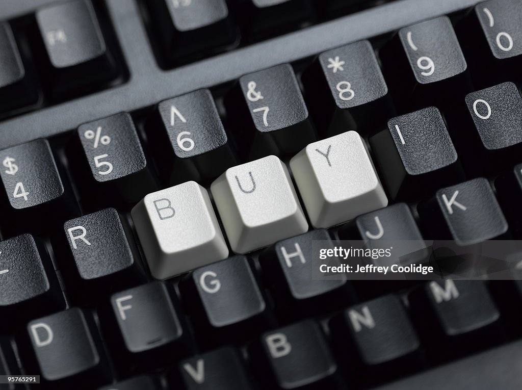 BUY Spelled on Keyboard