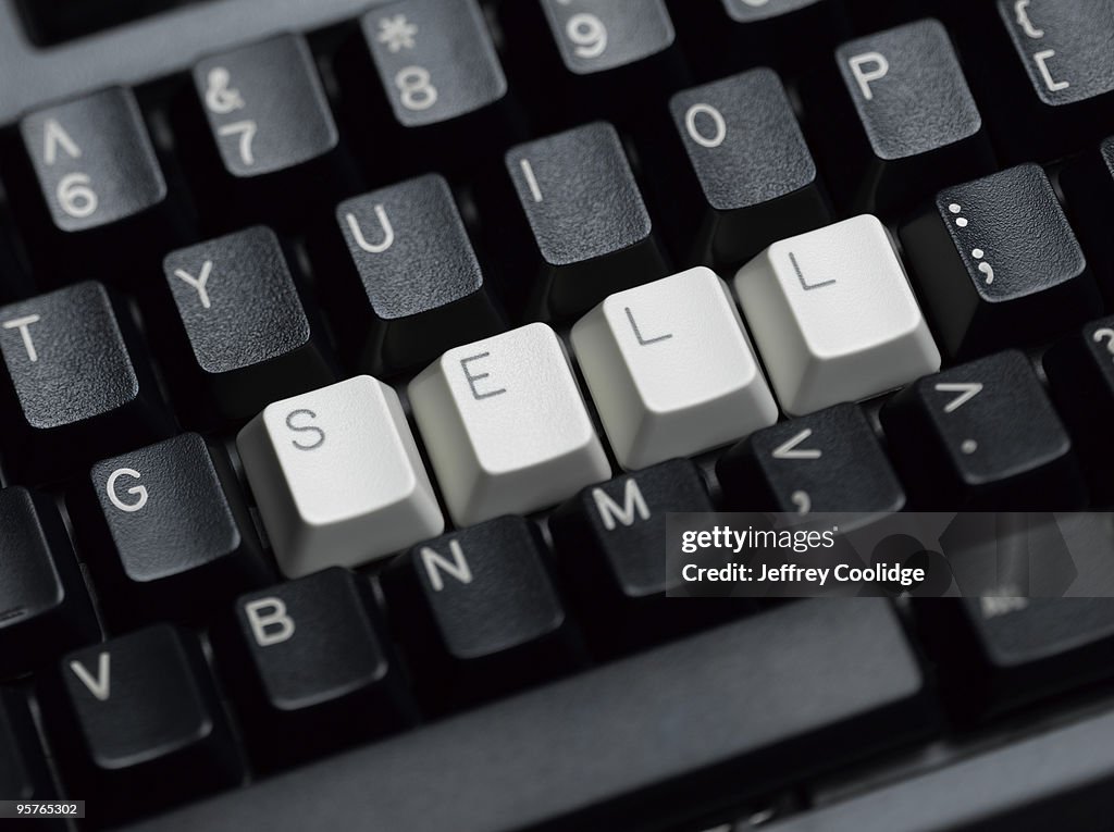 SELL Spelled on Keyboard