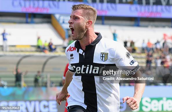 Riccardo Gagliolo of Parma Calcio celebrates after scoring the... News ...
