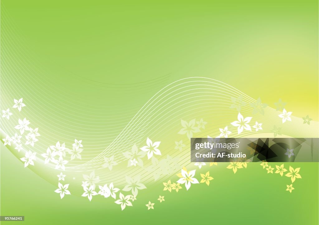 Grün floral Hintergrund