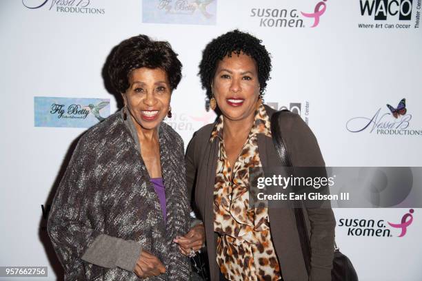 Marla Gibbs and Angela Gibbs attend WACO Theater Center Presents "Letters From Zora"-Opening Night at WACO Theater Center on May 11, 2018 in Los...