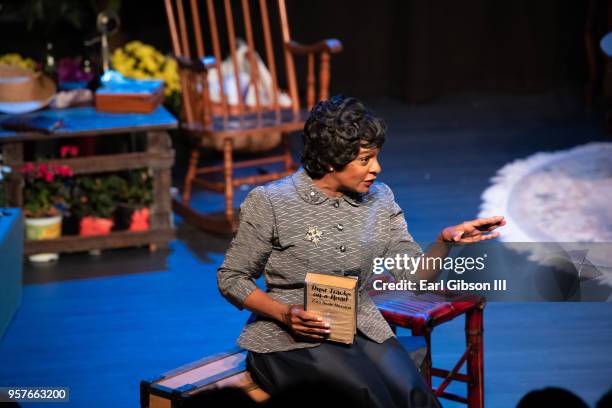 Actor Vanessa Bell Calloway performs as Zora Neale Hurston at WACO Theater Center on May 11, 2018 in Los Angeles, California.