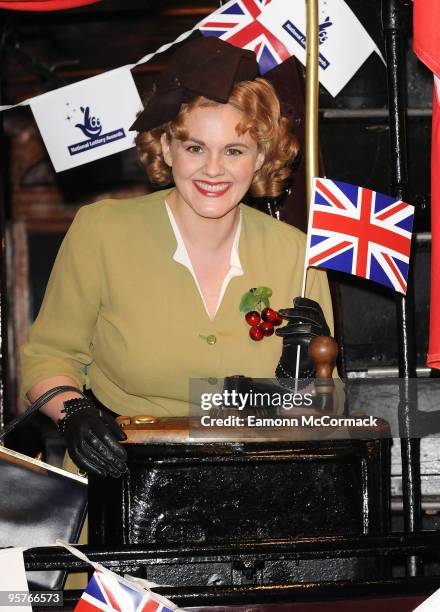 Sally Lindsay attends The National Lottery Awards launch photocall on January 14, 2010 in London, England.