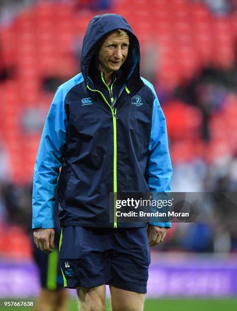 Bilbao , Spain - 12 May 2018; Leinster head coach Leo Cullen prior to the European Rugby Champions Cup Final match between Leinster and Racing 92 at...