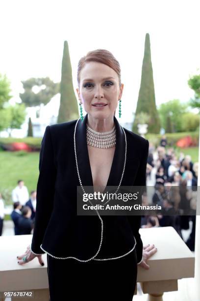 Julianne Moore attends Chopard Secret Night during the 71st annual Cannes Film Festival at Chateau de la Croix des Gardes on May 11, 2018 in Cannes,...