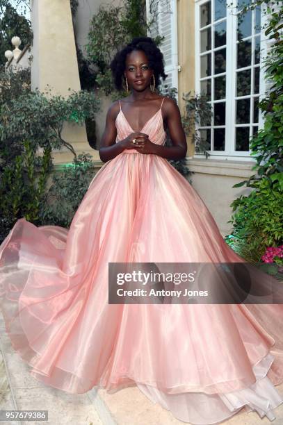 Lupita Nyong'o attends Chopard Secret Night during the 71st annual Cannes Film Festival at Chateau de la Croix des Gardes on May 11, 2018 in Cannes,...