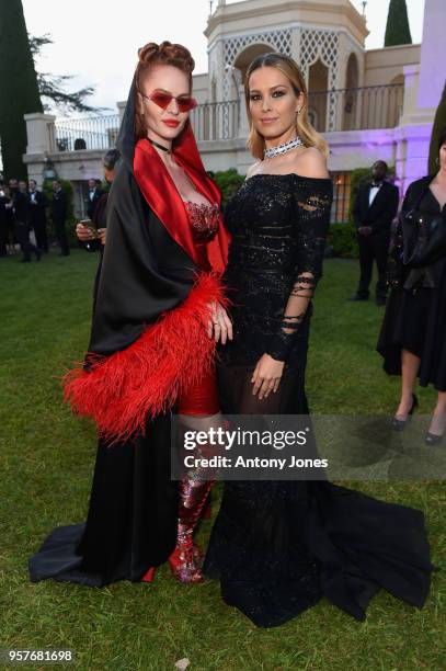 Petra Nemcova and Crazy Rouge attend Chopard Secret Night during the 71st annual Cannes Film Festival at Chateau de la Croix des Gardes on May 11,...