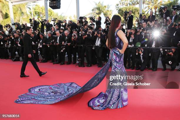 Aishwarya Rai attends the screening of "Girls Of The Sun " during the 71st annual Cannes Film Festival at Palais des Festivals on May 12, 2018 in...