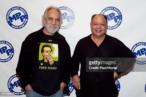Tommy Chong and Richard Anthony 'Cheech' Marin attend The Marijuana Policy Project's 15th Anniversary Gala at the Hyatt Regency on Capitol Hill on...