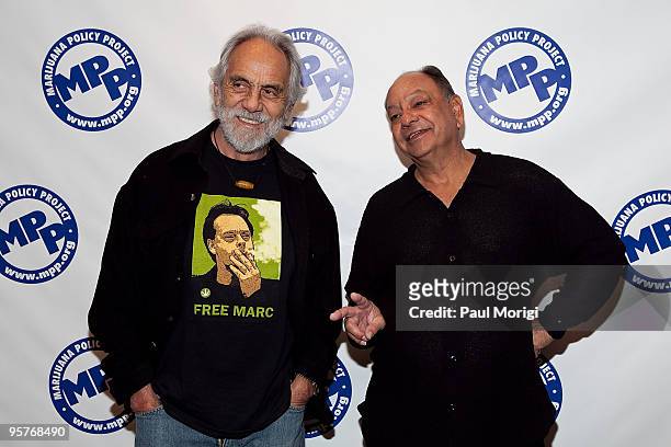 Tommy Chong and Richard Anthony 'Cheech' Marin attend The Marijuana Policy Project's 15th Anniversary Gala at the Hyatt Regency on Capitol Hill on...