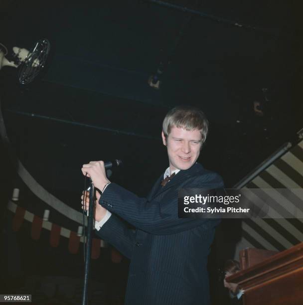 English singer Long John Baldry performing with Steampacket at the Marquee Club, London, 1965.